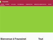 Tablet Screenshot of mairie-frayssinet.info46.com